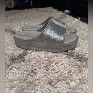 Wild Fable Silver Glitter Sandals